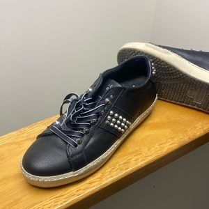 Black sneakers with studs size 8
